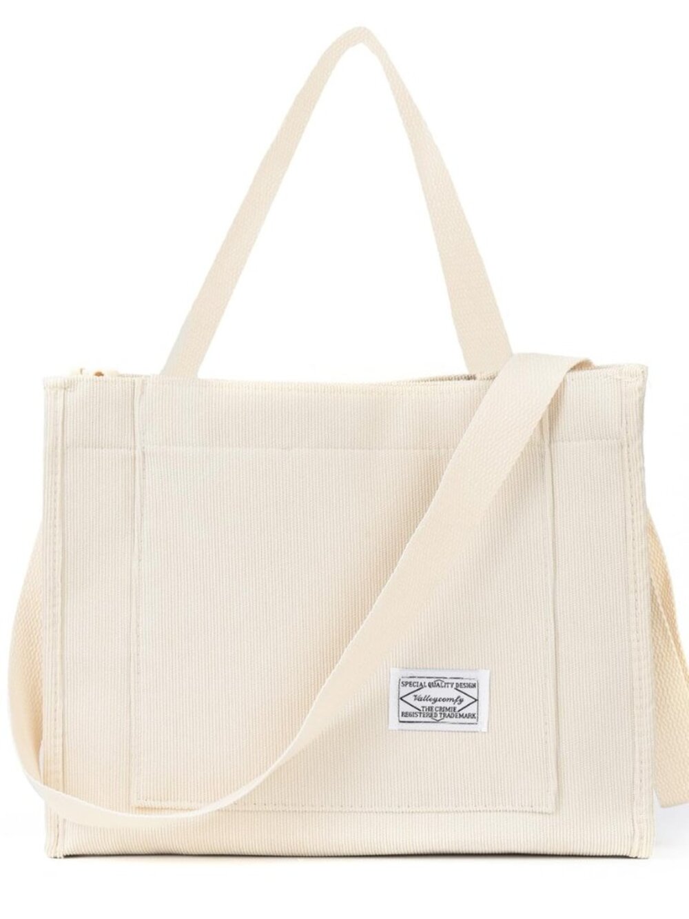 Corduroy Tote Bag for Women Travel Crossbody Bag